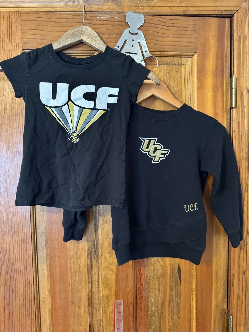 Kids Black Logo T-Shirt and Crewneck Sweatshirt Set